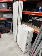 Partij Opklapbare tafels/ buffettafels 8 stuks, Ophalen, Kunststof, Gebruikt, 100 tot 150 cm