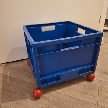 Vintage Ikea Mard opberg krat jaren '90 opberg box wieltjes beschikbaar voor biedingen