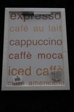 memobord ophangbord koffie print met schrijfpen als set, Ophalen of Verzenden, Nieuw