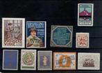 C155) 10x vignetten Denemarken 1913/36 origineel, Postzegels en Munten, Postzegels | Volle albums en Verzamelingen, Buitenland