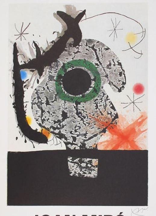 Joan Miró (1893) Expositie Affiche "Obra Grafica " April '82, Ophalen of Verzenden