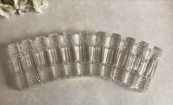 11 Vintage Kristallen Glazen Messenleggers beschikbaar voor biedingen