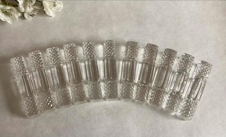 11 Vintage Kristallen Glazen Messenleggers, Antiek en Kunst, Antiek | Glas en Kristal, Ophalen of Verzenden