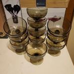 11x ijs coupe - kommen - zwart, Huis en Inrichting, Keuken | Servies, Ophalen of Verzenden, Kom(men), Overige stijlen, Glas