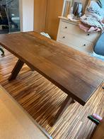 Massief Houten Tafel - Robuust en Stijlvol, Huis en Inrichting, Tafels | Eettafels, Ophalen, Gebruikt, 100 tot 150 cm, Eikenhout