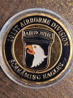 101st,airborne division screaming Eagles., Postzegels en Munten, Penningen en Medailles, Ophalen of Verzenden