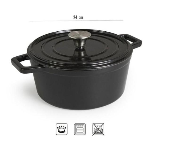 Magnani Gietijzeren braadpan 24cm, Huis en Inrichting, Keuken | Potten en Pannen, Nieuw, Koekenpan of Braadpan, Gietijzer, Ophalen of Verzenden