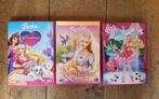 3 Barbie DVD films Diamantkasteel Rapunzel roze schoentjes., Cd's en Dvd's, Alle leeftijden, Ophalen of Verzenden