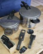 2x Kapotte snelkookpan roestvrij staal pan Drukpan RVSr zwaa, Ophalen of Verzenden, Gebruikt, Gereedschap of Toebehoren