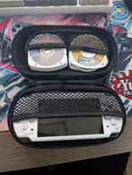 PSP met hoesje en games met firmware, Wit, Ophalen of Verzenden, Zo goed als nieuw, PSP