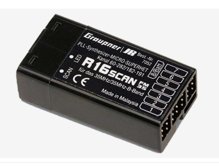 Graupner R16scan Micro-Superhet ontvanger, Hobby en Vrije tijd, Modelbouw | Radiografisch | Overige, Zo goed als nieuw, Ophalen of Verzenden