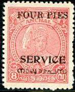 Indiase Staten Travancore-Cochin D8-pf - Dienstzegel, Postzegels en Munten, Postzegels | Azië, Verzenden, Zuid-Azië, Postfris