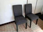 3x Eetkamerstoel, zwart/Gunnared antraciet, Ophalen of Verzenden, Zo goed als nieuw, Zwart, Twee