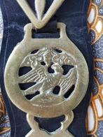 Drie antieke kleppermannetjes uit Engeland aan riem 37,5 cm., Antiek en Kunst, Ophalen of Verzenden