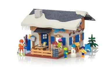 Playmobil wintersport chalet met skiërs ️️ beschikbaar voor biedingen