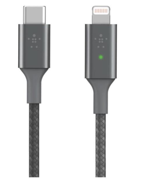 Belkin Boost Charge Oplaadkabel iPhone USB-C Lightning 1.2M, Telecommunicatie, Mobiele telefoons | Telefoon-opladers, Zo goed als nieuw