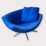 Gigi  Label Fauteuil Gerard van den Berg - Blauw, Huis en Inrichting, Fauteuils, Huysmans, 75 tot 100 cm, 100 tot 125 cm, Stof