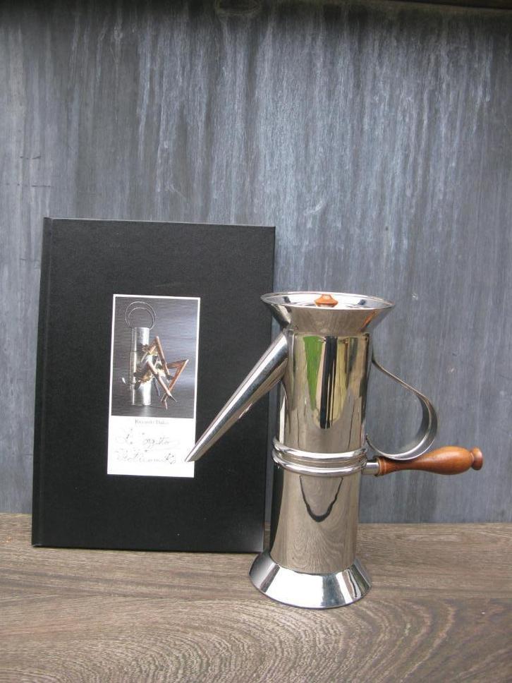 ALESSI "NAPOLITANA" DALISI KOFFIEZETAPPARAAT & BOEK, Antiek en Kunst, Kunst | Designobjecten, Ophalen of Verzenden