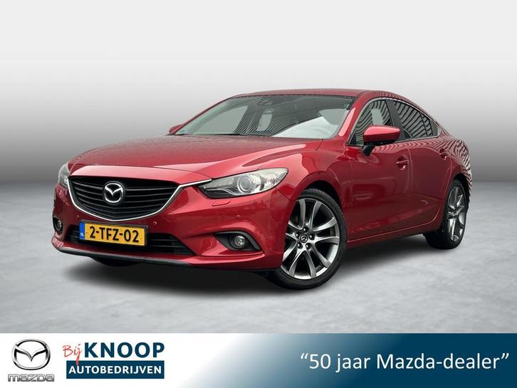 Mazda 6 2.0 HP GT-M | Dealeronderhouden | Trekhaak | Leder |, Auto's, Mazda, Bedrijf, Te koop, ABS, Achteruitrijcamera, Airbags