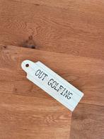 Decoratief bordje 'Out Golfing', Ophalen of Verzenden, Zo goed als nieuw