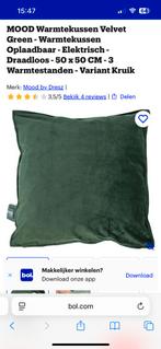 Mood warmtekussen green velvet, Huis en Inrichting, Woonaccessoires | Kussens, Ophalen of Verzenden, Nieuw, Groen, Vierkant