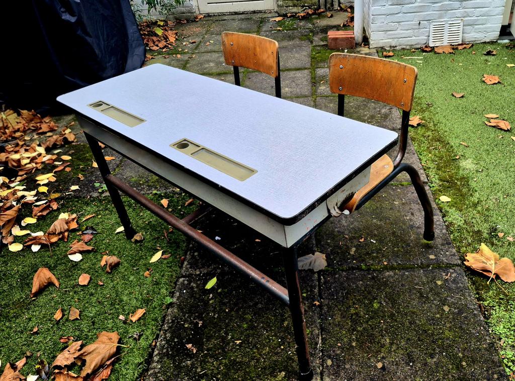 Bureau vintage, kinderbureau, antiek, Ophalen, Gebruikt