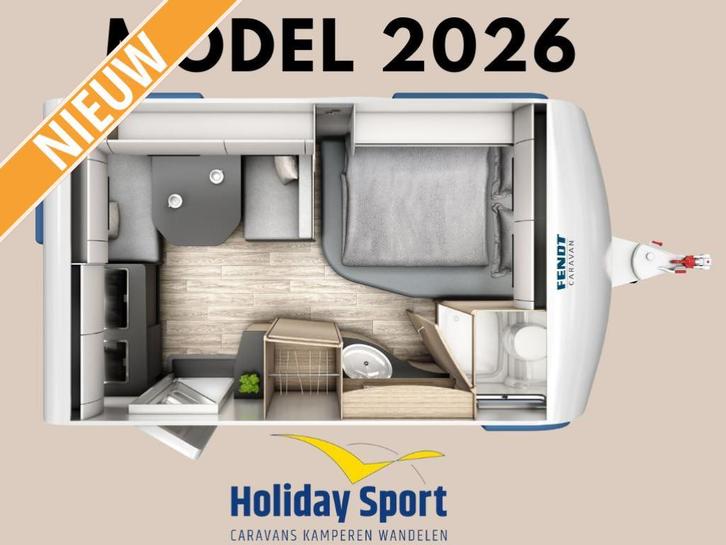 Fendt Apero Activ 390 FH Modeljaar 2026, Caravans en Kamperen, Caravans, Bedrijf, tot en met 3, 1000 - 1250 kg, Treinzit, Fendt