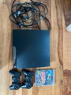 PS3 Slim met 2 controllers + game, Spelcomputers en Games, Spelcomputers | Sony PlayStation 3, Ophalen, Met 2 controllers, 250 GB