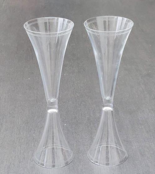 Menu kristallen champagneglazen (231127), Verzamelen, Glas en Borrelglaasjes, Zo goed als nieuw, Overige typen, Ophalen of Verzenden
