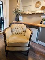 Antieke fauteuil met knopen, Huis en Inrichting, Fauteuils, Ophalen of Verzenden