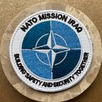 NATO mission Iraq patch (velcro), Ophalen of Verzenden, Landmacht, Nederland, Embleem of Badge