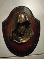 Vintage Maria Oud Plateau Wanddecoratie, Antiek en Kunst, Kunst | Beelden en Houtsnijwerken, Ophalen of Verzenden