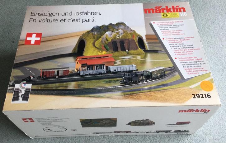 Märklin 29216 startset ‘Zwitserland’ C-rail modelbaan, Hobby en Vrije tijd, Modeltreinen | H0, Zo goed als nieuw, Treinset, Wisselstroom
