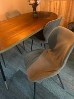 4 stoelen – modern, comfortabel, grijze tinten, Ophalen, 50 tot 100 cm, Zo goed als nieuw, 150 tot 200 cm