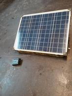Te koop zonnepaneel 50W 66x52cm met omvormer, Ophalen of Verzenden, Gebruikt