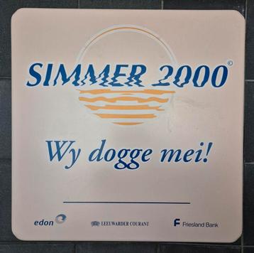 Emaille verkeersbord Simmer 2000 Wy dogge mei beschikbaar voor biedingen