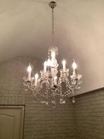 Mooie kroonluchter, 9 kaars., Ophalen, Zo goed als nieuw, Glas
