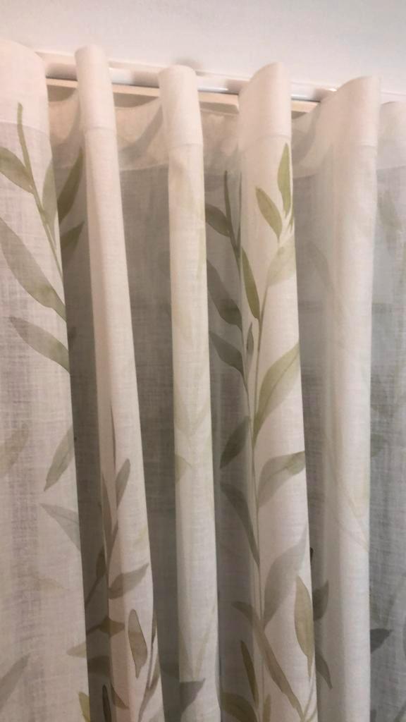 Nieuw Gordijn 2811-5 Wave Plooi Tak Patroon 185x260cm, Huis en Inrichting, Stoffering | Gordijnen en Lamellen, Nieuw, 200 cm of meer