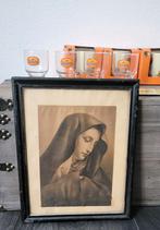 Maria schilderij achter glas, Ophalen