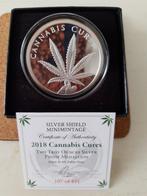 2 oz Cannabis Cures Proof 2018 Silver Shield 0,999 puur zilv, Ophalen of Verzenden, Zilver