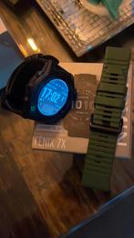 Garmin Fenix 7X Saffier sollar, Sieraden, Tassen en Uiterlijk, Smartwatches, Afstand, Zwart, Ophalen of Verzenden, Zo goed als nieuw