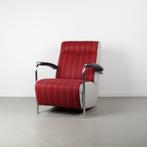 2x Leolux Scylla Fauteuil Hoog Rood/Bruin + Wit Leer, Huis en Inrichting, Niet ingevuld, Niet ingevuld, 75 tot 100 cm, Ophalen of Verzenden