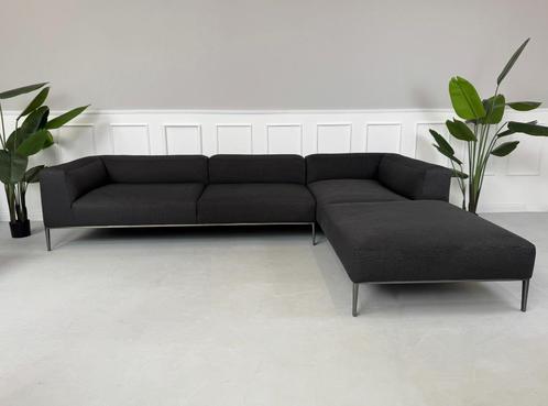 B&B Italia Michel Designer Hoekbank van Stof in Grijs, Huis en Inrichting, Banken | Bankstellen, Gebruikt, Hoekbank, Vierpersoons of meer