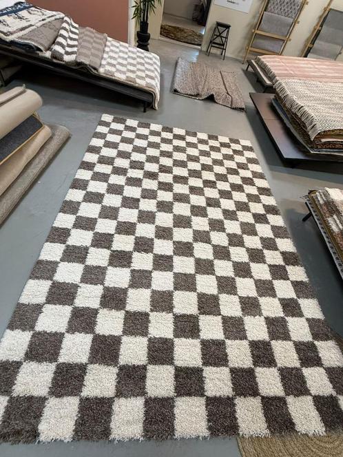 polyester vloerkleed grijs/wit 200x290, Huis en Inrichting, Stoffering | Tapijten en Kleden, 200 cm of meer, Rechthoekig, Wit