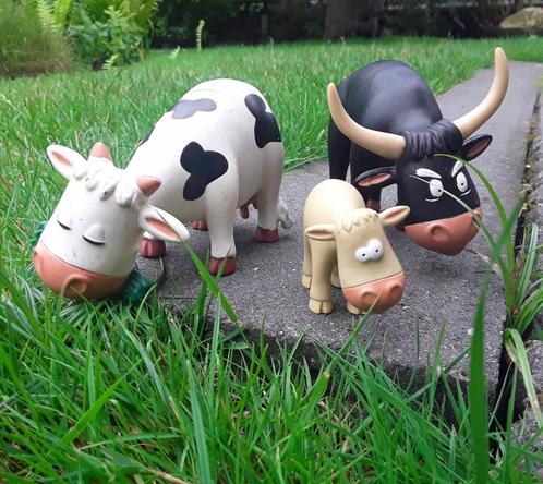 Koe - stier - kalf -- speelgoeddieren - speelgoed dieren los, Kinderen en Baby's, Speelgoed | Overig, Gebruikt, Jongen of Meisje