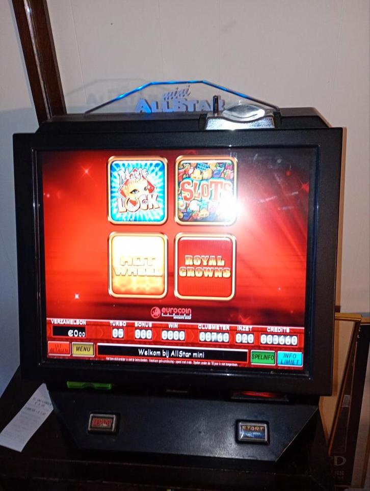Allstar Mini Bartop gokautomaat, Verzamelen, Automaten | Gokkasten en Fruitautomaten, Zo goed als nieuw, Euro, Ophalen