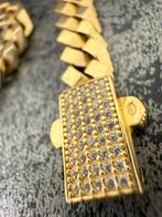 Prachtige 14k gouden cuban armband met speciaal slot, Ophalen of Verzenden, Nieuw, Goud, Goud