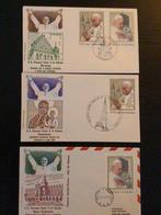 Enveloppen Paus Johannes Paulus II & I (1979-1984), Ophalen of Verzenden, Gestempeld