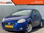 Fiat Grande Punto 1.4-16V Ed. Lusso | Airco | 5 deurs | Blau, Voorwielaandrijving, 4 cilinders, Grande Punto, Origineel Nederlands