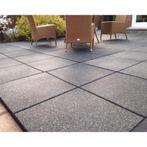 Rubber Tuin / Dak / Terras Tegels 50 x 50 x 2.5cm (Zwart), Rubber, Nieuw, Ophalen of Verzenden, Terrastegels